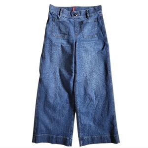 SM SPANX On-the-Go Wide Leg Denim Jeans Medium Wash